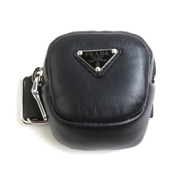 PRADA Black Leather Pouch - Picture 1 of 5